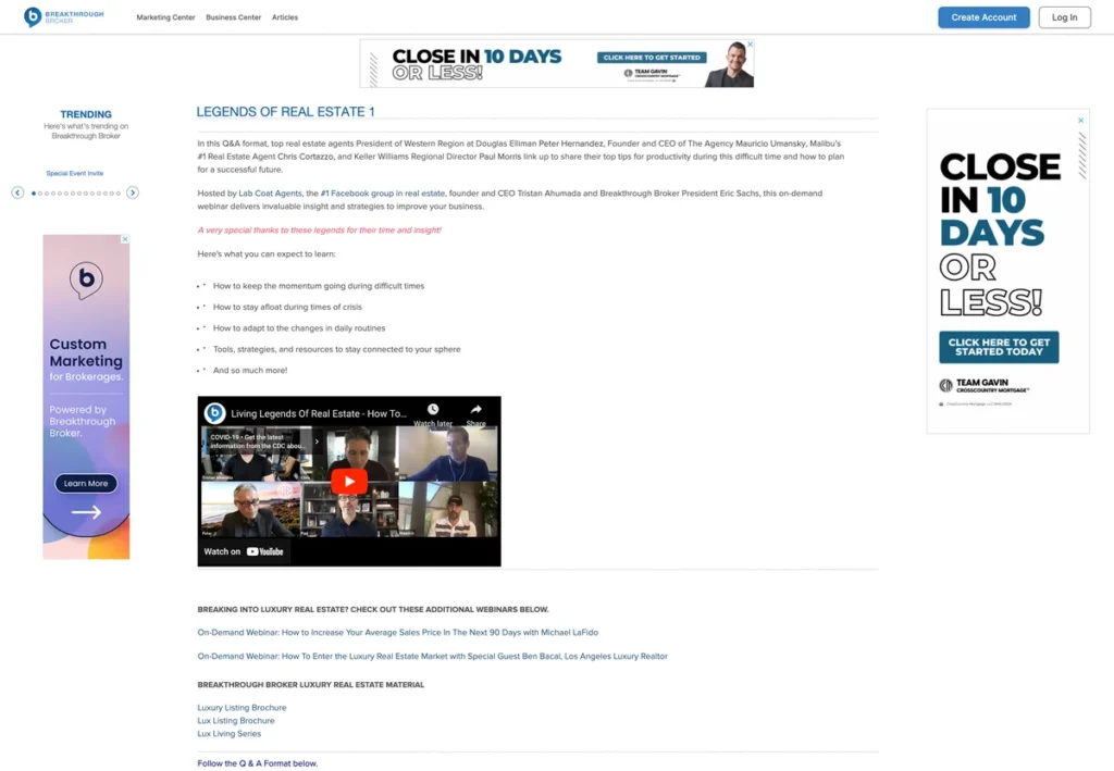 Breakthroughbroker Webinar