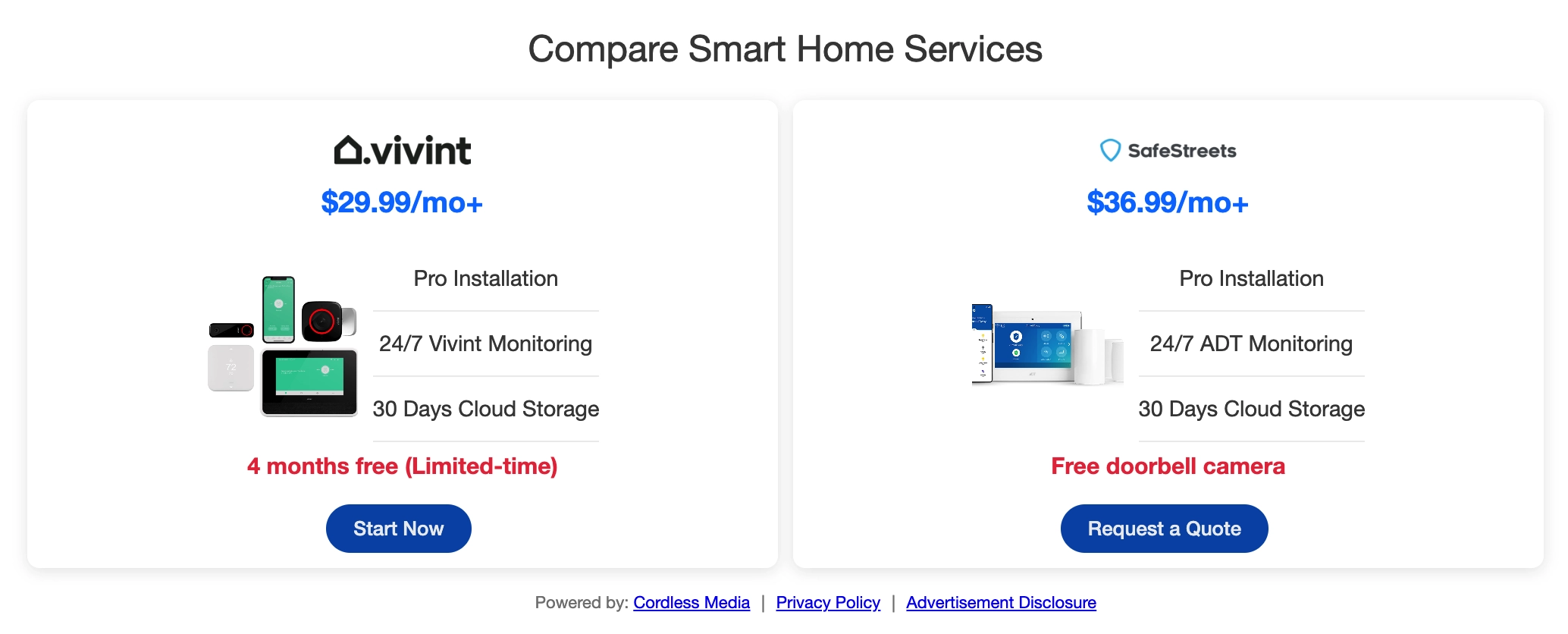 Cordless Smart Home Widget